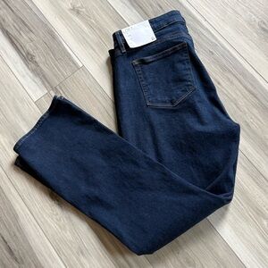 NEW | LOFT The Boot Mid Rise Curvy Fit Denim Blue Jean Dark Wash SZ 32 / 14